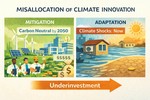 Misallocation of Climate Innovation: Adaptation vs Mitigation